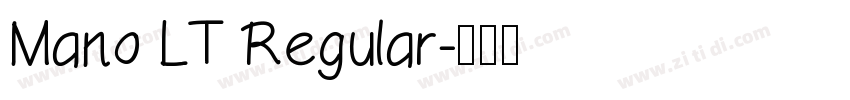 Mano LT Regular字体转换